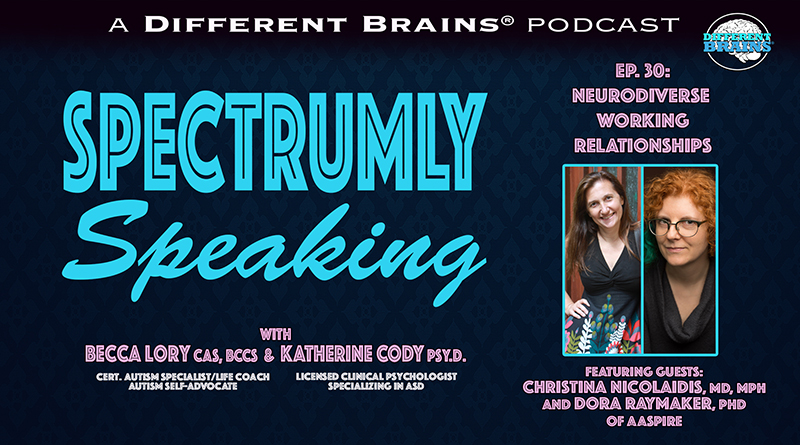 Neurodiverse Working Relationships, With Christina Nicolaidis, MD, MPH And Dora Raymaker, Ph.D. Of AASPIRE | Spectrumly Speaking Ep. 30