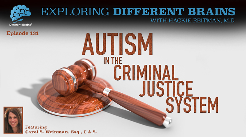 Autism In The Criminal Justice System, With Carol S. Weinman, Esq., C.A.S. | EDB 131