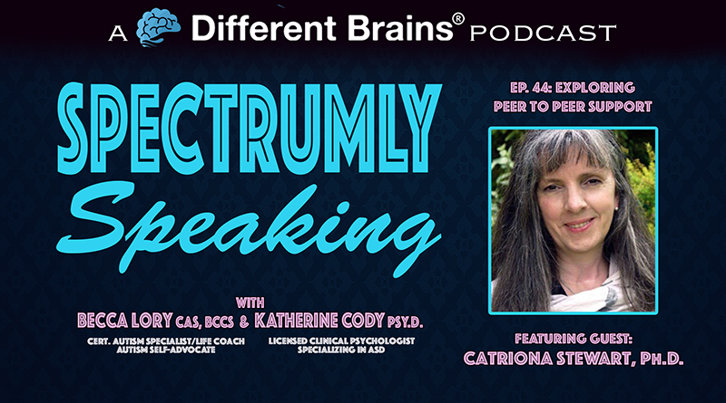 Exploring Peer To Peer Support For People With Autism, With Catriona Stewart, Ph.D. | Spectrumly Speaking Ep. 44